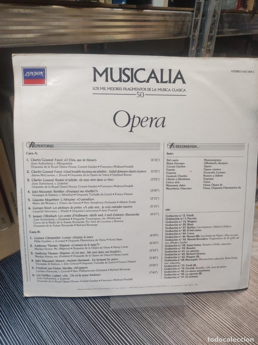 Discos de vinilo: Various &ndash; Musicalia 50. Opera - Foto 2