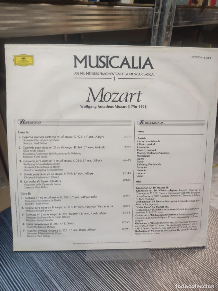 Discos de vinilo: Musicalia 1. Mozart . - Foto 2