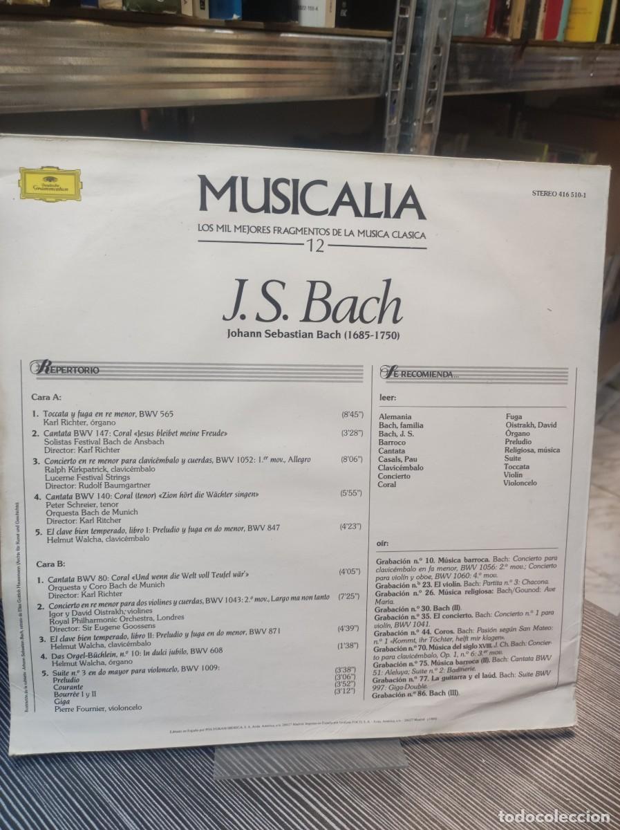 Discos de vinilo: Musicalia 12. J.S. Bach - Foto 2