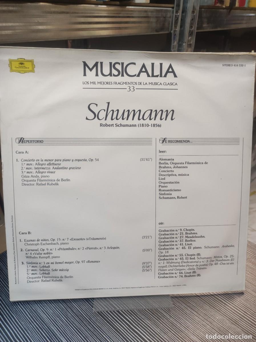 Discos de vinilo: Musicalia 33. Schumann - Foto 2