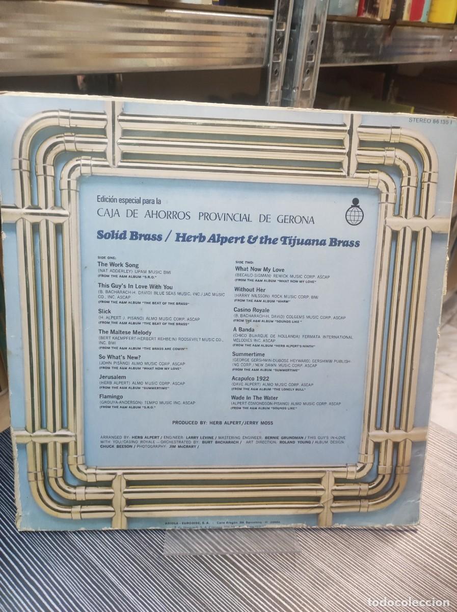 Discos de vinilo: Herb Alpert & The Tijuana Brass &ndash; Solid Brass - Foto 2