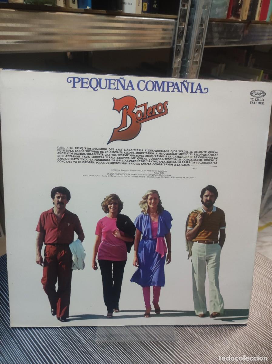 Discos de vinilo: Peque&ntilde;a Compa&ntilde;ia &ndash; Boleros - Foto 2