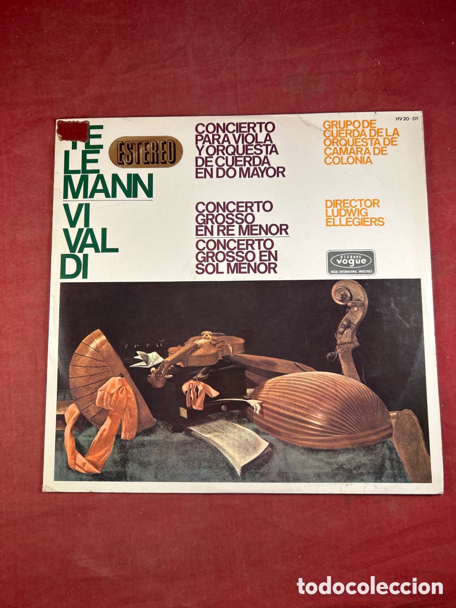 Disques de vinyle: CONCIERTO PARA VIOLA Y ORQUESTA DE CUERDA EN DO MAYOR