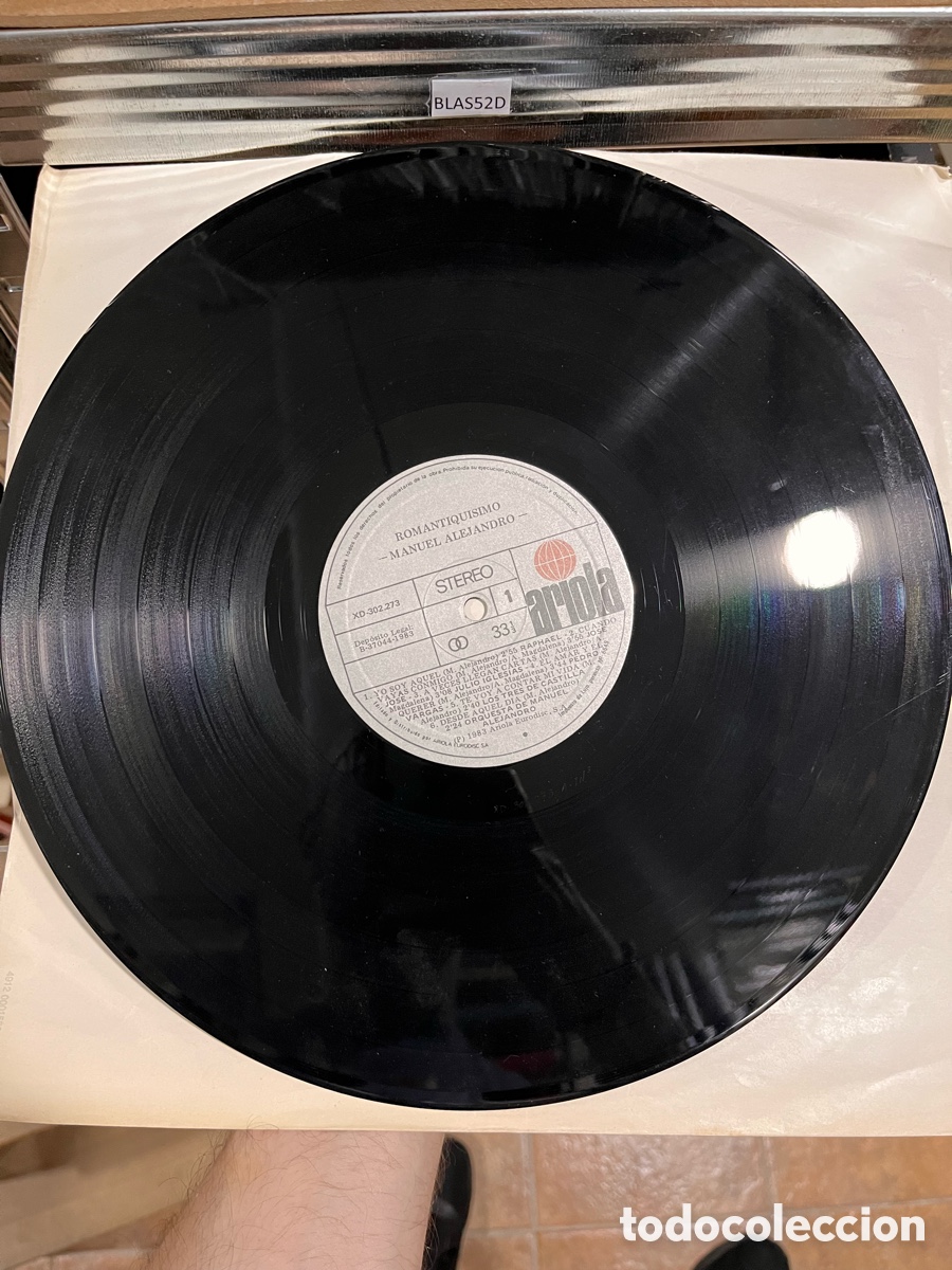 Discos de vinilo: BLAS52D disco vinilo MANUEL ALEJANDRO ROMANTIQUISIMO - Foto 1