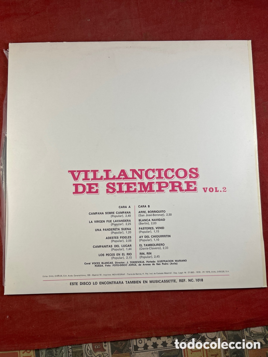 Discos de vinilo: VILLANCICOS DE SIEMPRE - Foto 2
