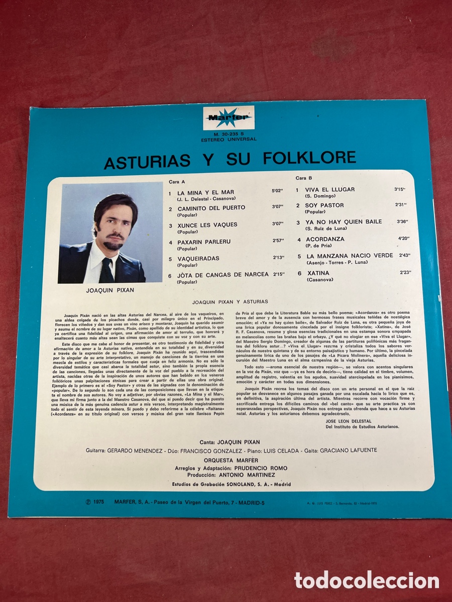 Discos de vinilo: ASTURIAS Y SU FOLKLORE - Foto 2