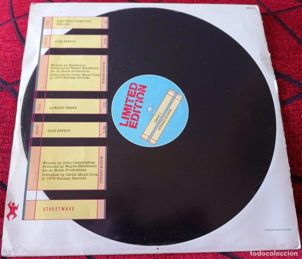 Discos de vinilo: SIDE EFFECT **Keep That Same Old Feeling / Always There** MAXI SINGLE VINILO UK - Foto 2