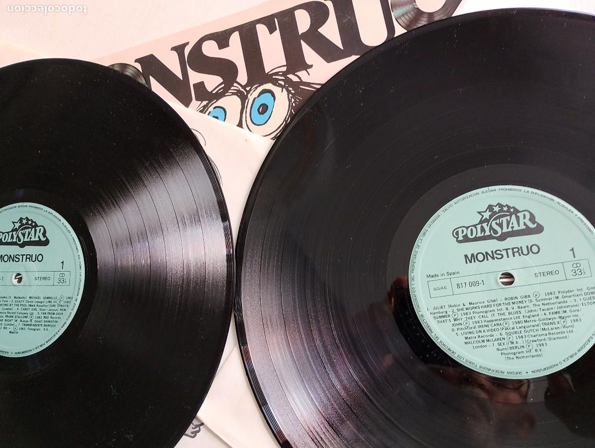 Discos de vinilo: Monstruo - 30 Exitos 2LPS 1983 - Foto 4