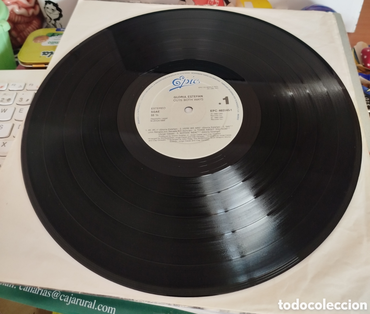 Discos de vinilo: Gloria estefan - cuts both ways - Foto 2