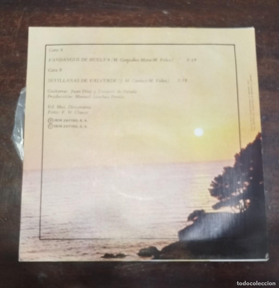 Discos de vinilo: Vinilo single Manolo Velez - Foto 2