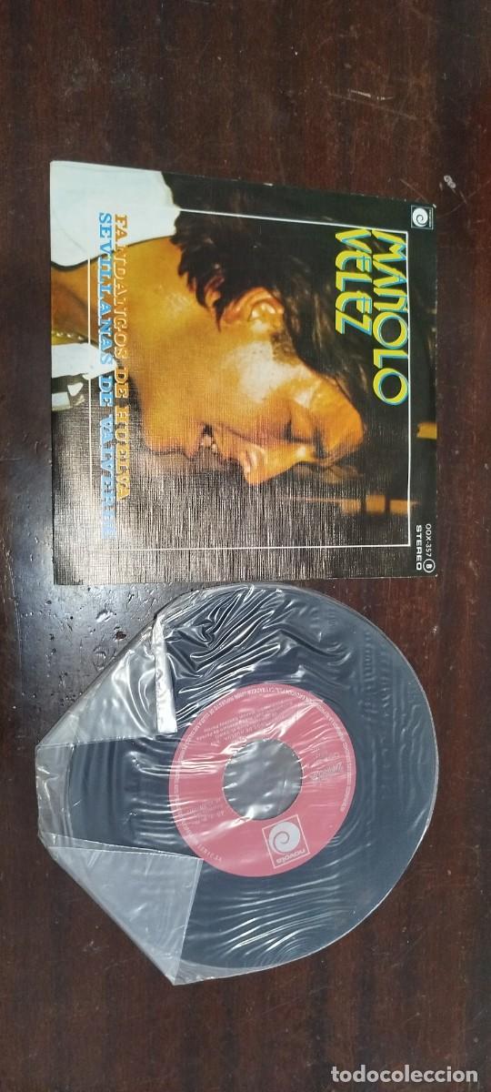 Discos de vinilo: Vinilo single Manolo Velez - Foto 3
