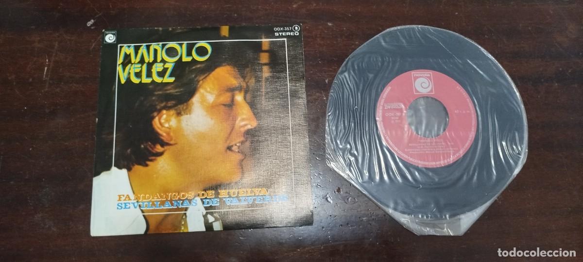 Discos de vinilo: Vinilo single Manolo Velez - Foto 4