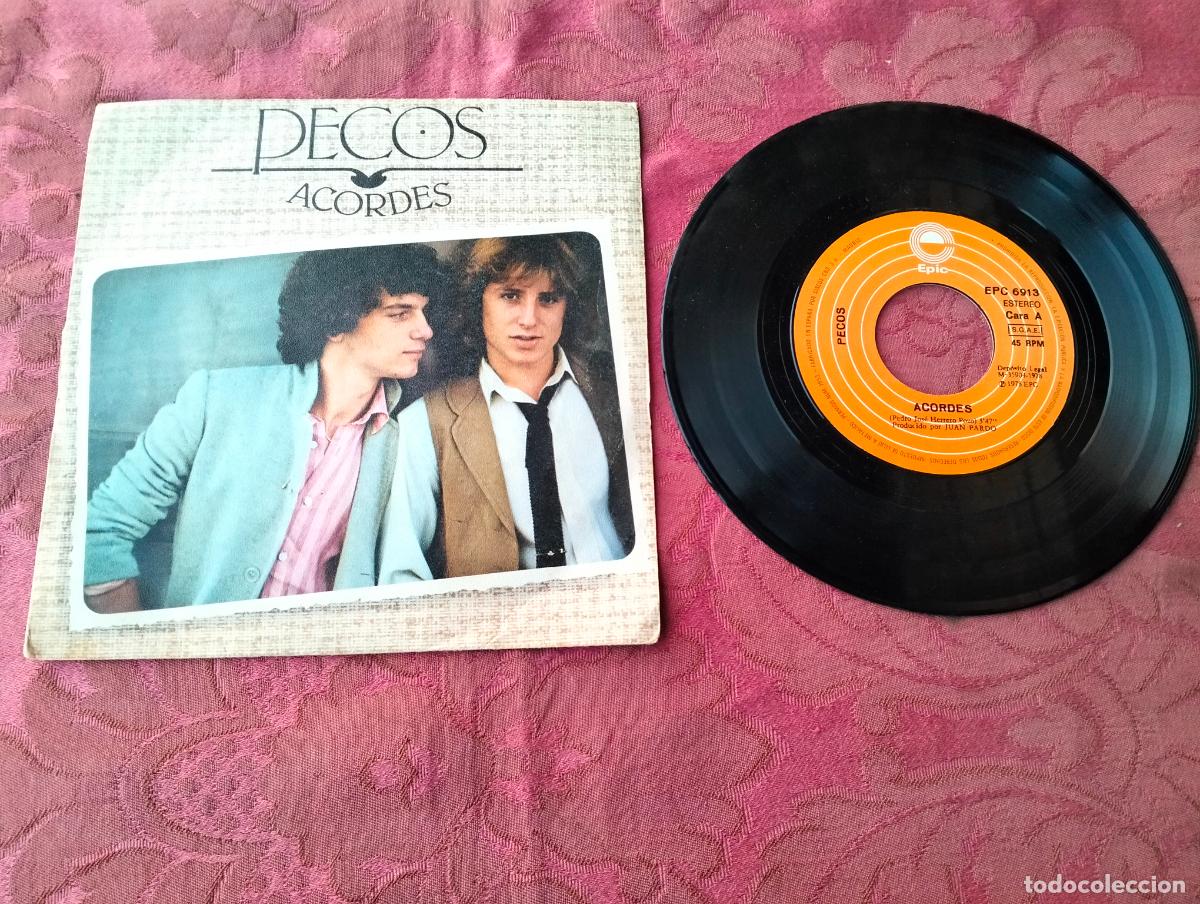 Discos de vinilo: Pecos, acordes, disco vinilo single m&uacute;sica - Foto 2