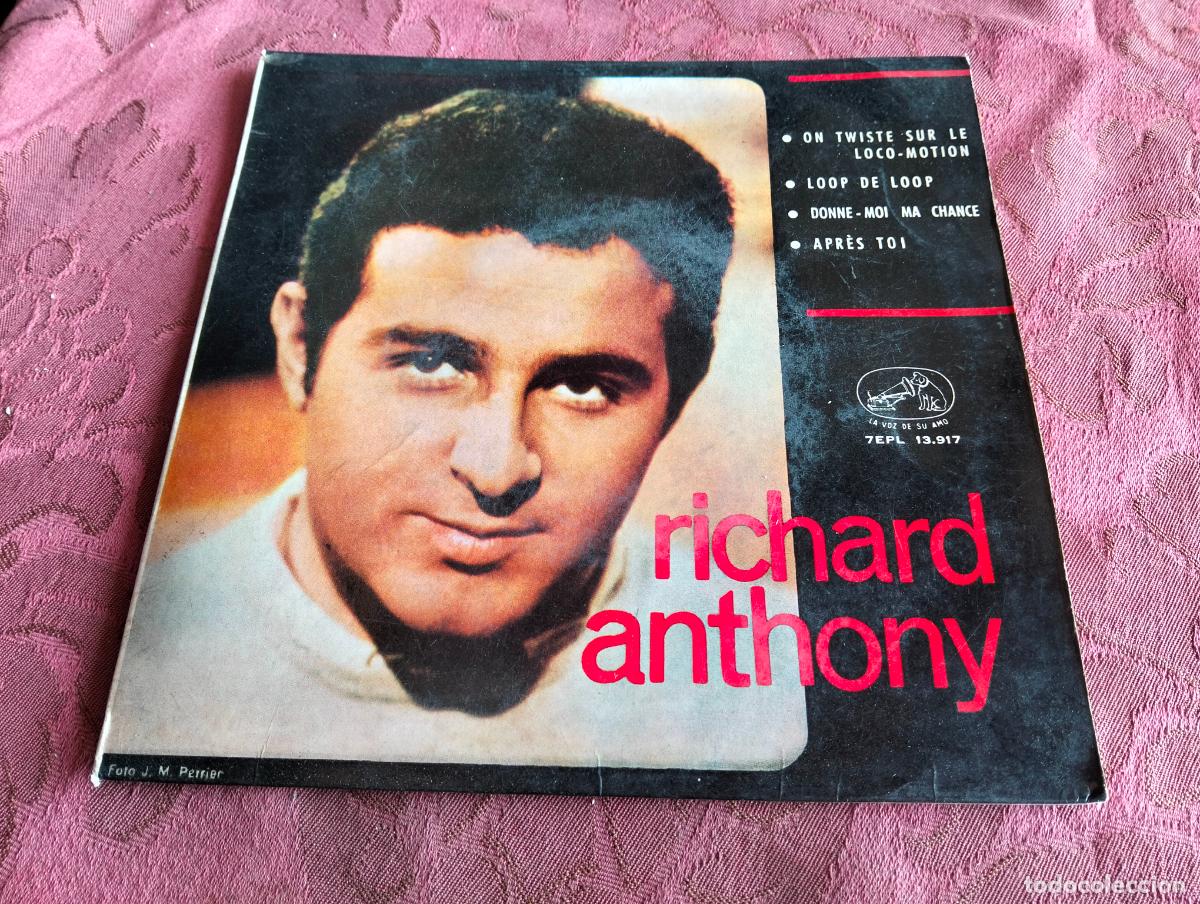 Discos de vinilo: Richard Anthony on twiste sur le loco-motion loop de loop donne-moi, disco vinilo single - Foto 1