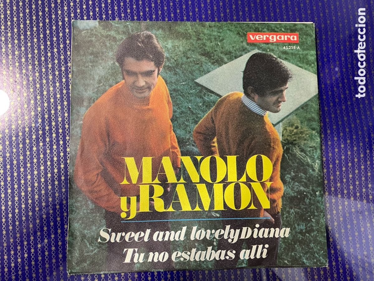 Discos de vinilo: Manolo y Ramon Tu no estabas all&iacute; - Foto 2