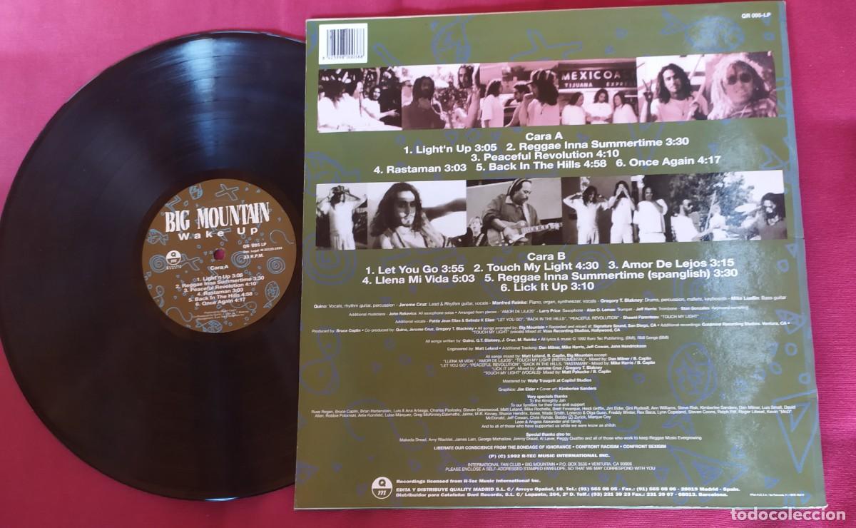 Discos de vinilo: LP Big mountain: wake up . A&ntilde;o 1992 - Foto 2