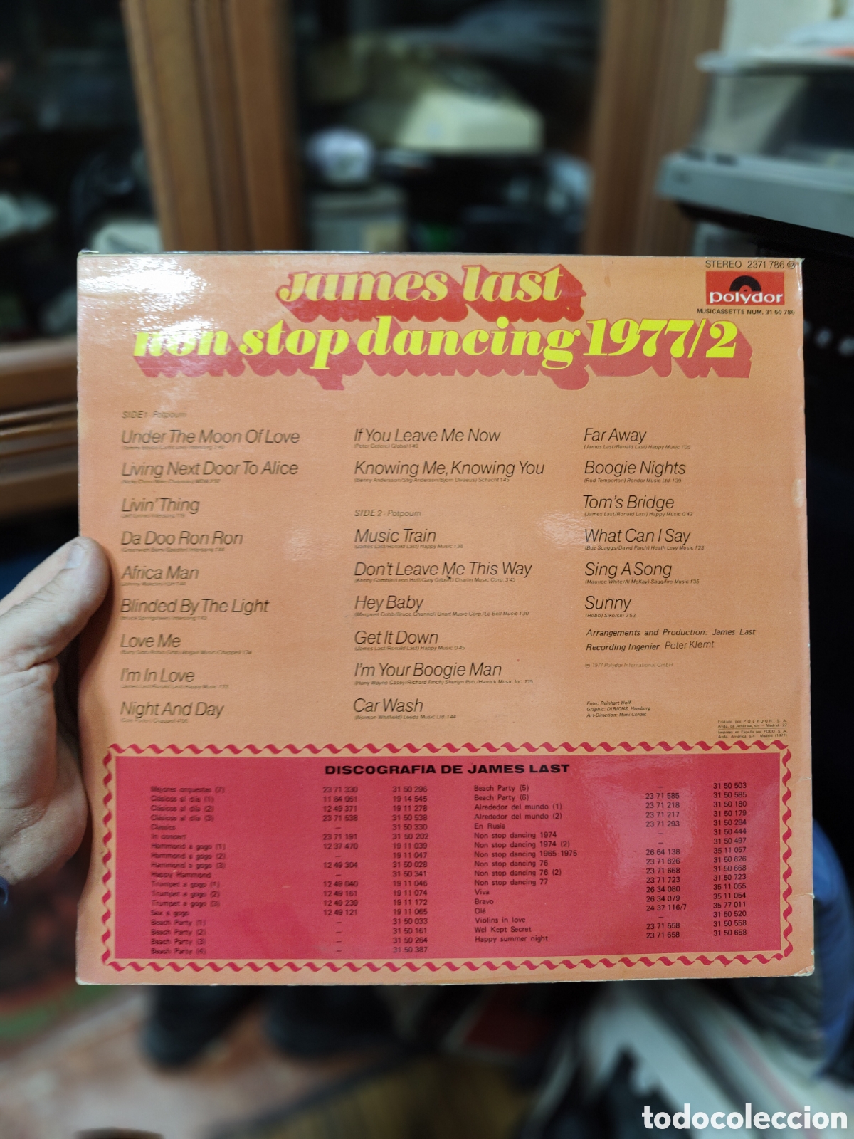 Discos de vinilo: JAMES LAST-NON STOP DANCING 1977/2 DISCO VINILO - Foto 2