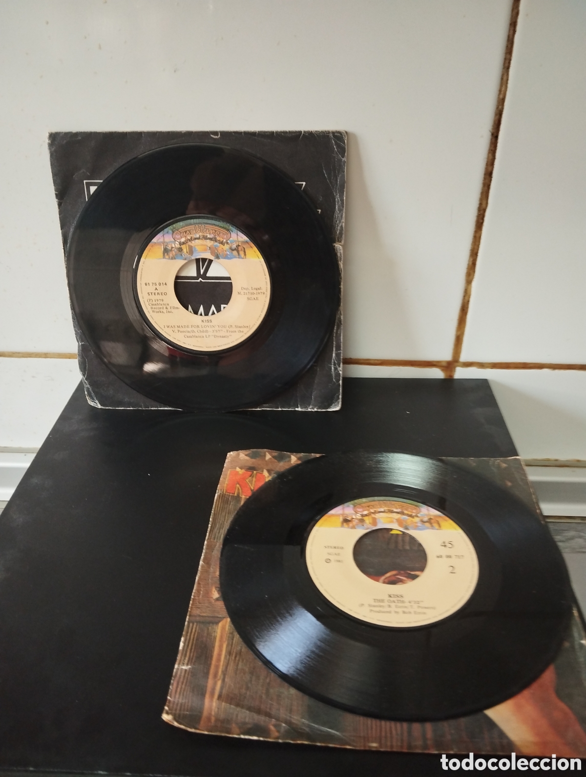 Discos de vinilo: PAREJA DE SINGLES DE kISS - Foto 2