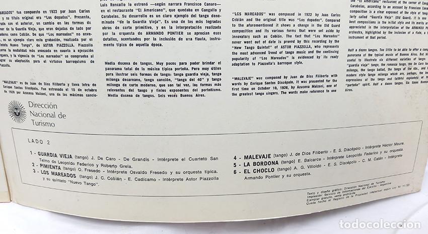 Discos de vinilo: Argentina Folklore &ndash; Tango. Dir. Nacional de Turismo - Foto 4