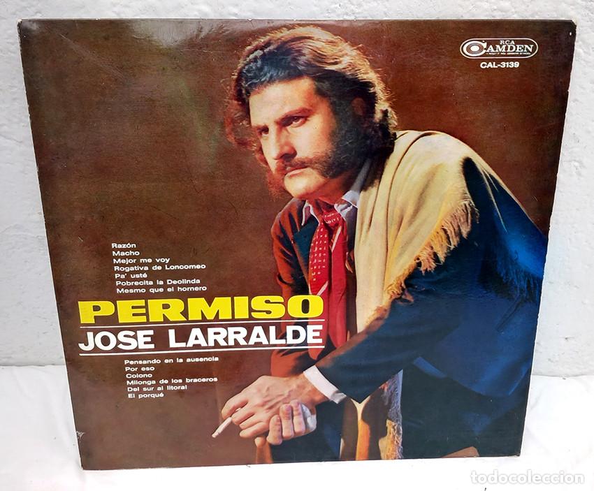 Discos de vinilo: Jos&eacute; Larralde. Permiso. 1968. Argentina - Foto 1