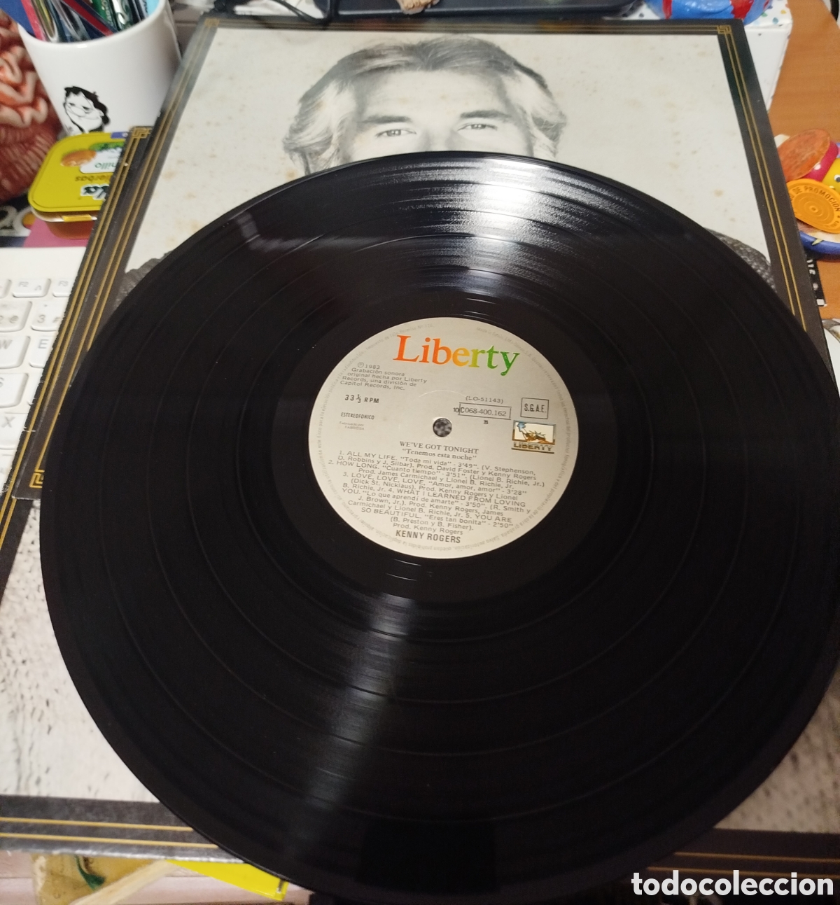 Discos de vinilo: Kenny Rogers&nbsp;&lrm;&ndash;&nbsp;Weve Got Tonight - Foto 2