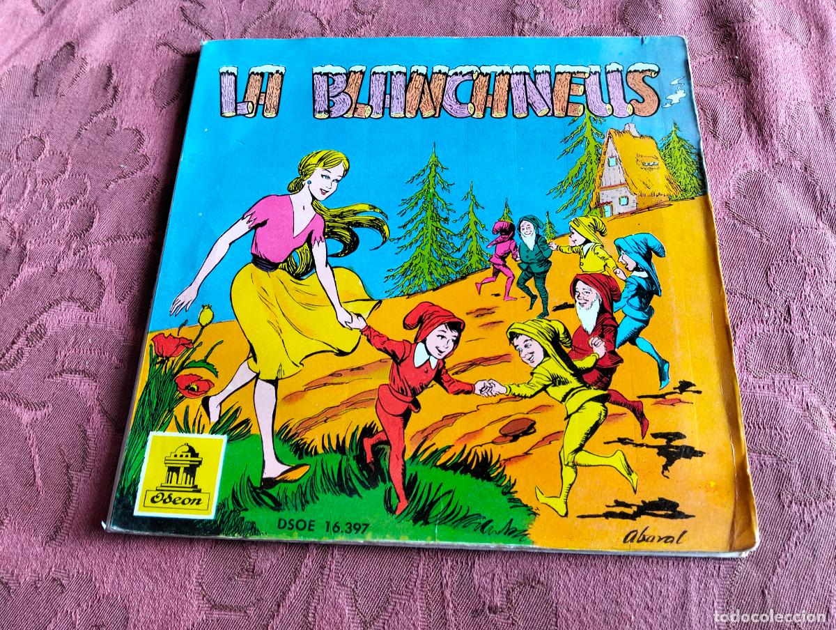 Discos de vinilo: La Blancaneus, conte en catal&agrave; Odeon disc de vinil, disco vinilo single EP - Foto 1