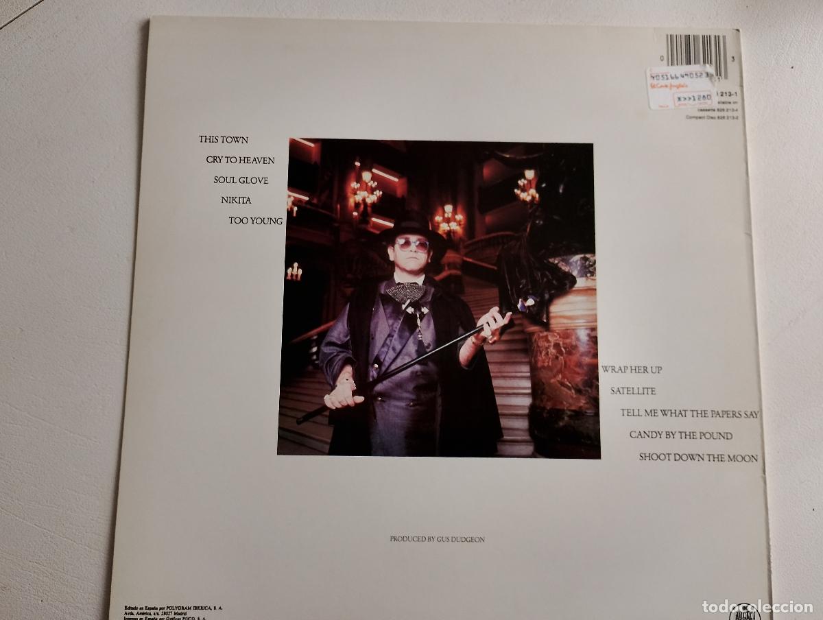 Discos de vinilo: Elton John &lrm;&ndash; Ice On Fire 1985 ed espa&ntilde;ola - Foto 4