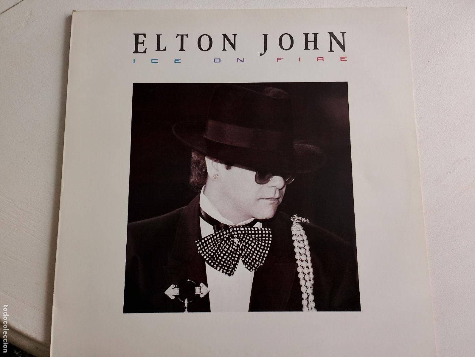 Discos de vinilo: Elton John &lrm;&ndash; Ice On Fire 1985 ed espa&ntilde;ola - Foto 1