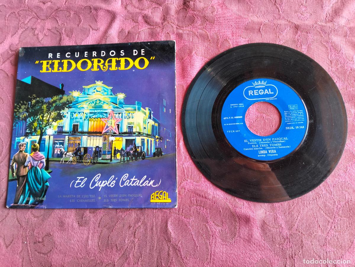 Discos de vinilo: Recuerdos de eldorado el cupl&eacute; catal&aacute;n regal, disco vinilo single EP - Foto 2