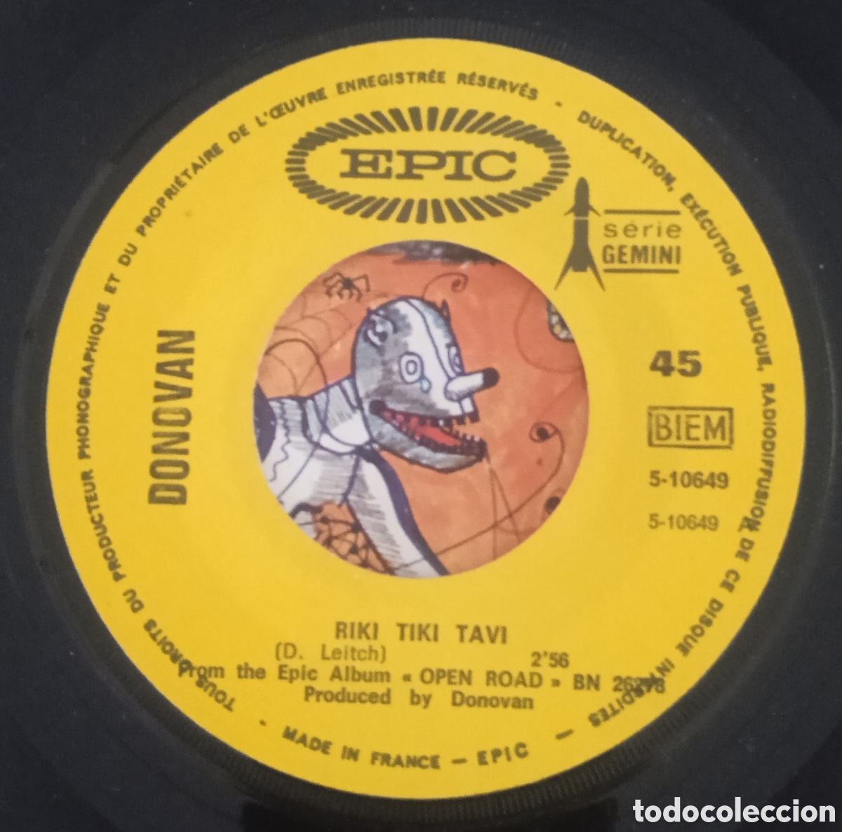 Discos de vinilo: DONOVAN - Riki tiki tavi (1970) single - Foto 3