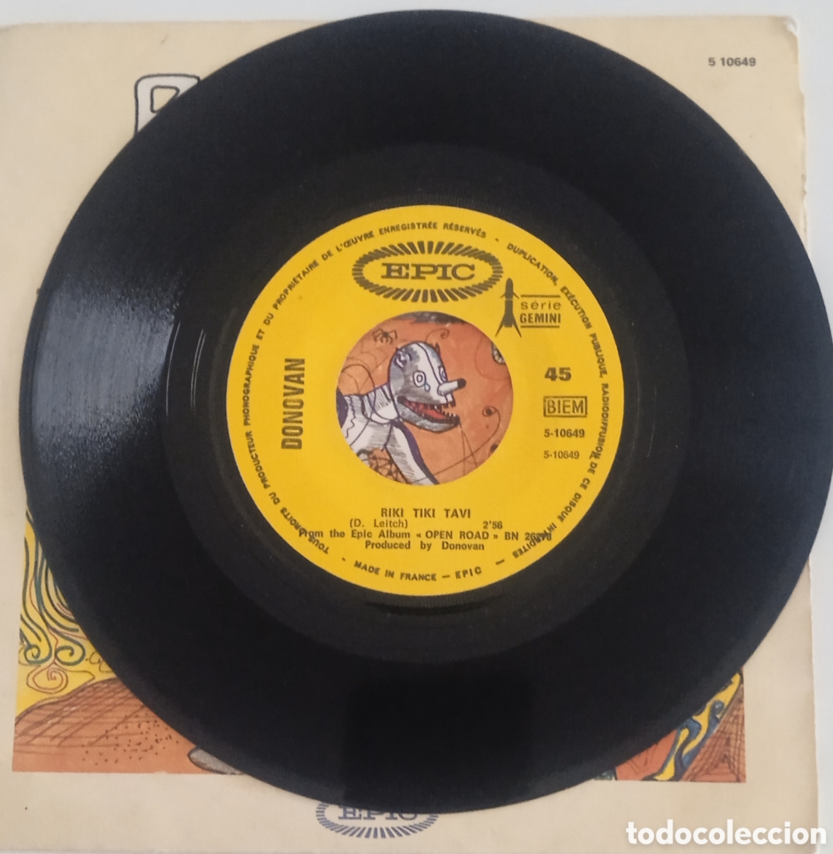 Discos de vinilo: DONOVAN - Riki tiki tavi (1970) single - Foto 6