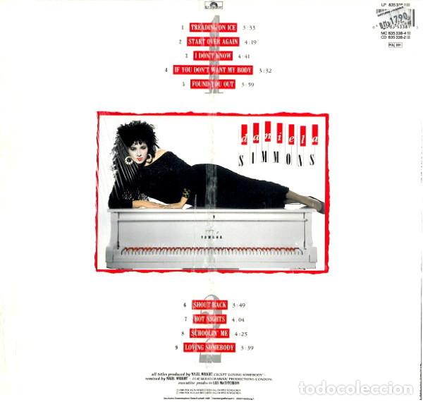 Discos de vinilo: Daniela Simmons &ndash; Shout Back LP POLYDOR 1988 GERMANY - Foto 2