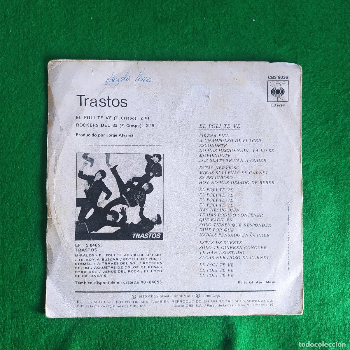 Discos de vinilo: Trastos &ndash; El Poli Te Ve - Foto 2