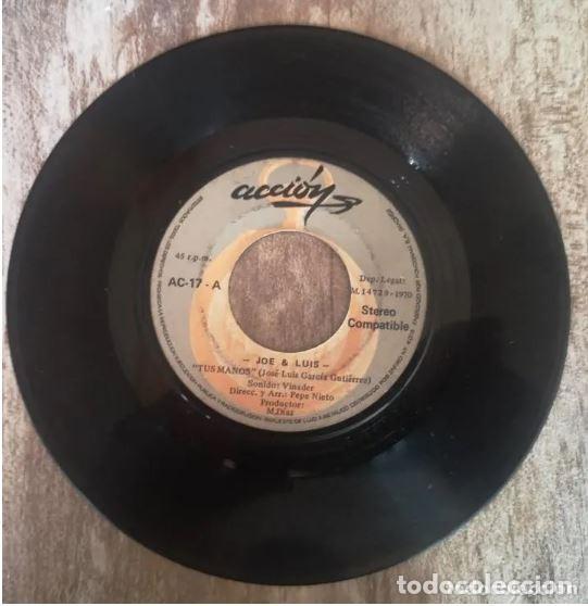 Discos de vinilo: JOE Y LUIS - TUS MANOS / MARIANELA - Foto 2