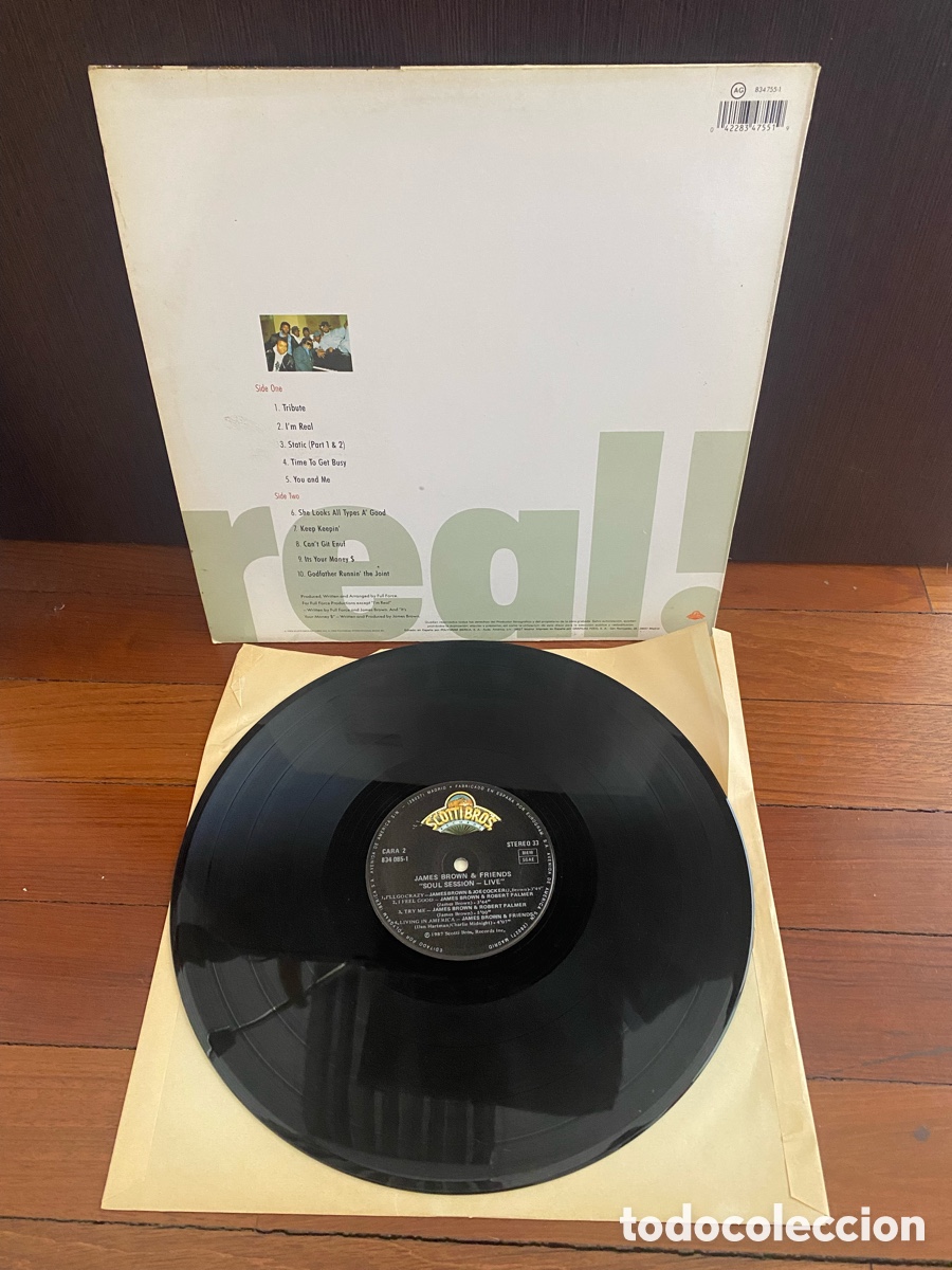 Discos de vinilo: JAMES BROWN WITH FULL FORCE - I&rsquo;REAL - Foto 2