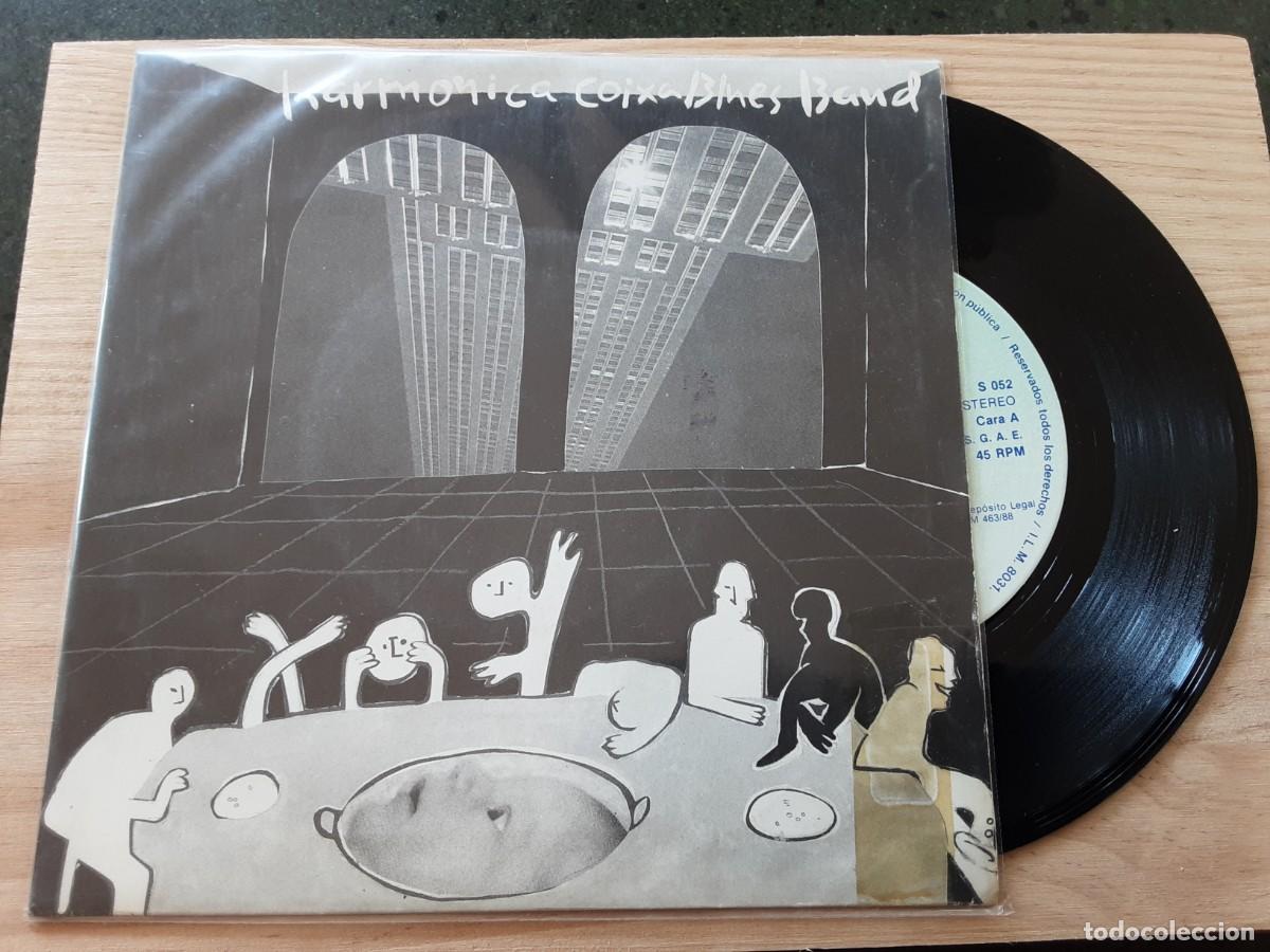 Discos de vinilo: Harm&oacute;nica coixa Blues Band,. Big Boss man + Peach tree - Foto 1