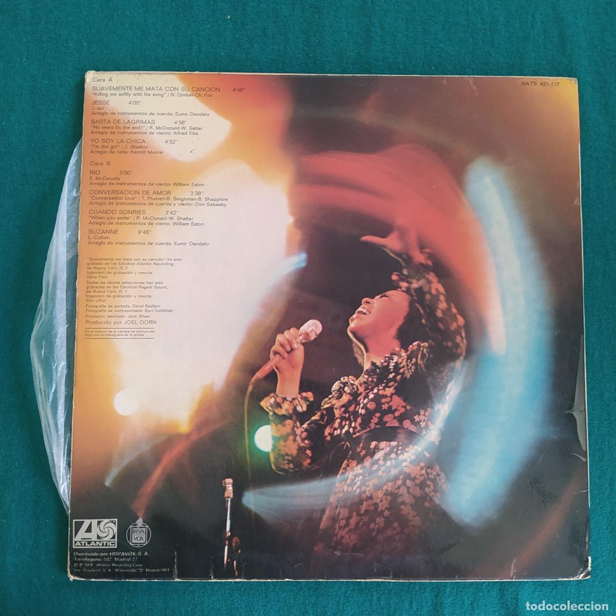 Discos de vinilo: Roberta Flack &ndash; Suavemente Me Mata Con Su Canci&oacute;n - Foto 2