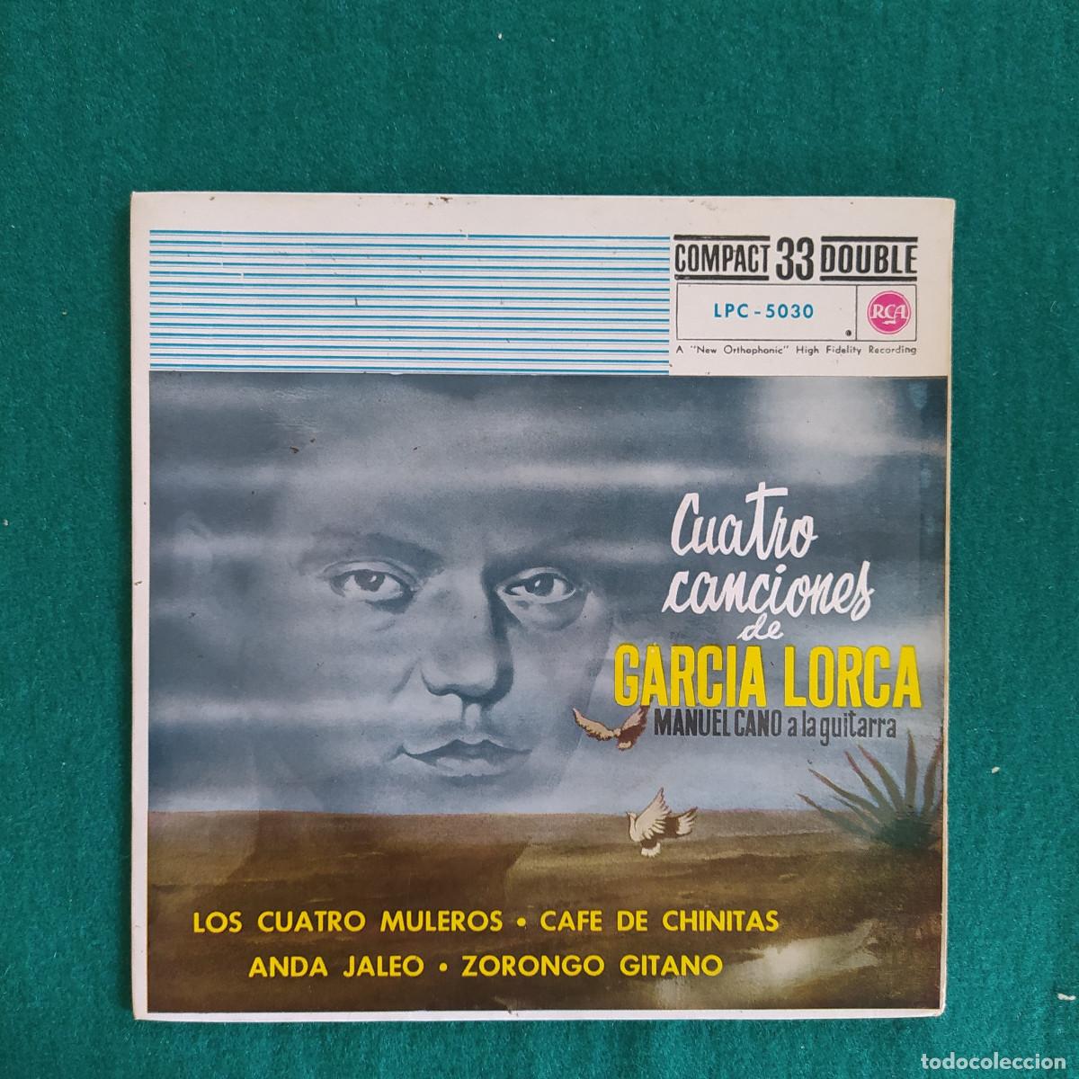 Discos de vinilo: Manuel Cano &ndash; Cuatro Canciones De Garcia Lorca - Foto 1