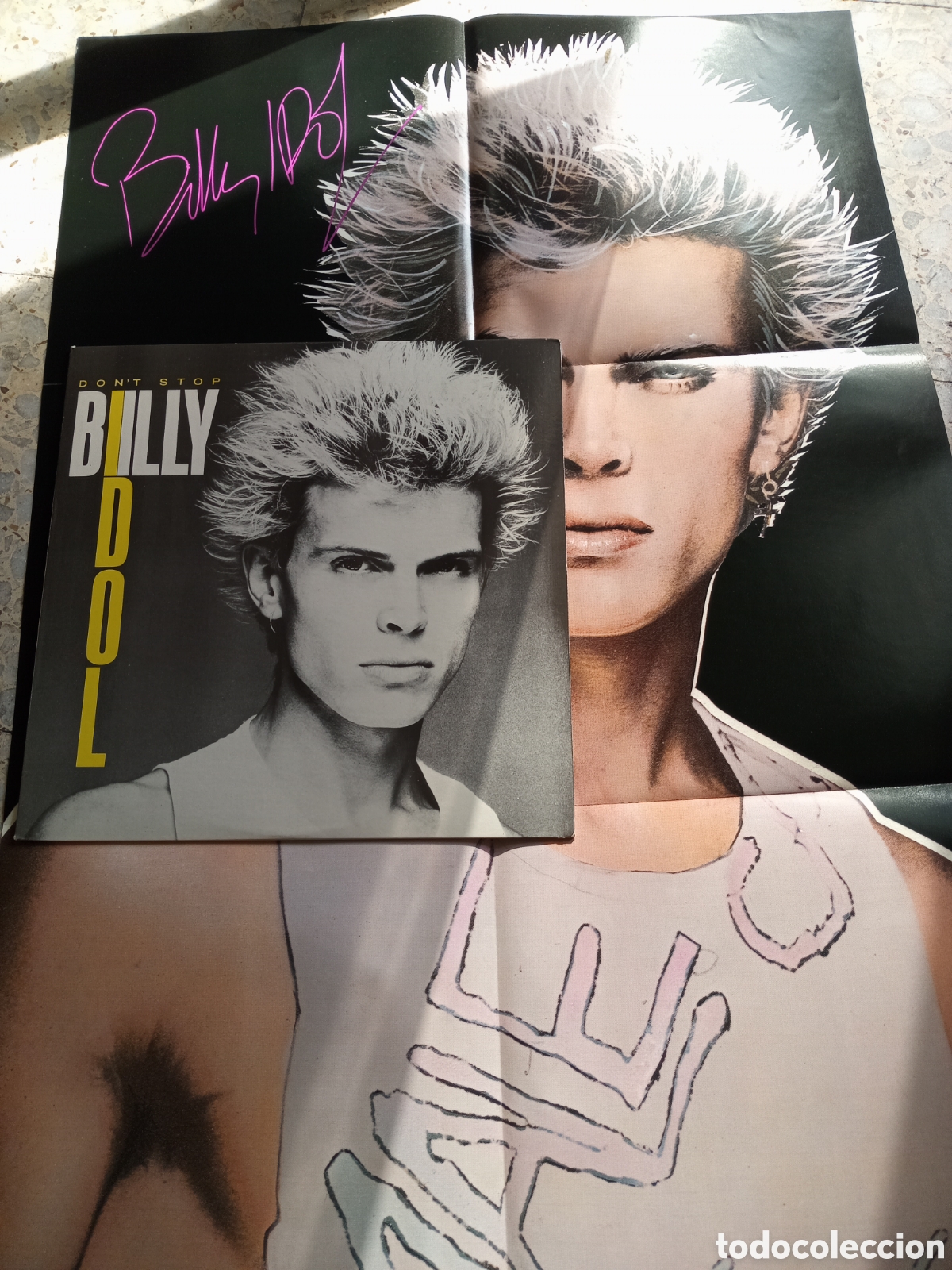 Discos de vinilo: EP 12&rdquo; BILLY IDOL DON&acute;T STOP 1981 USA CON POSTER - Foto 2