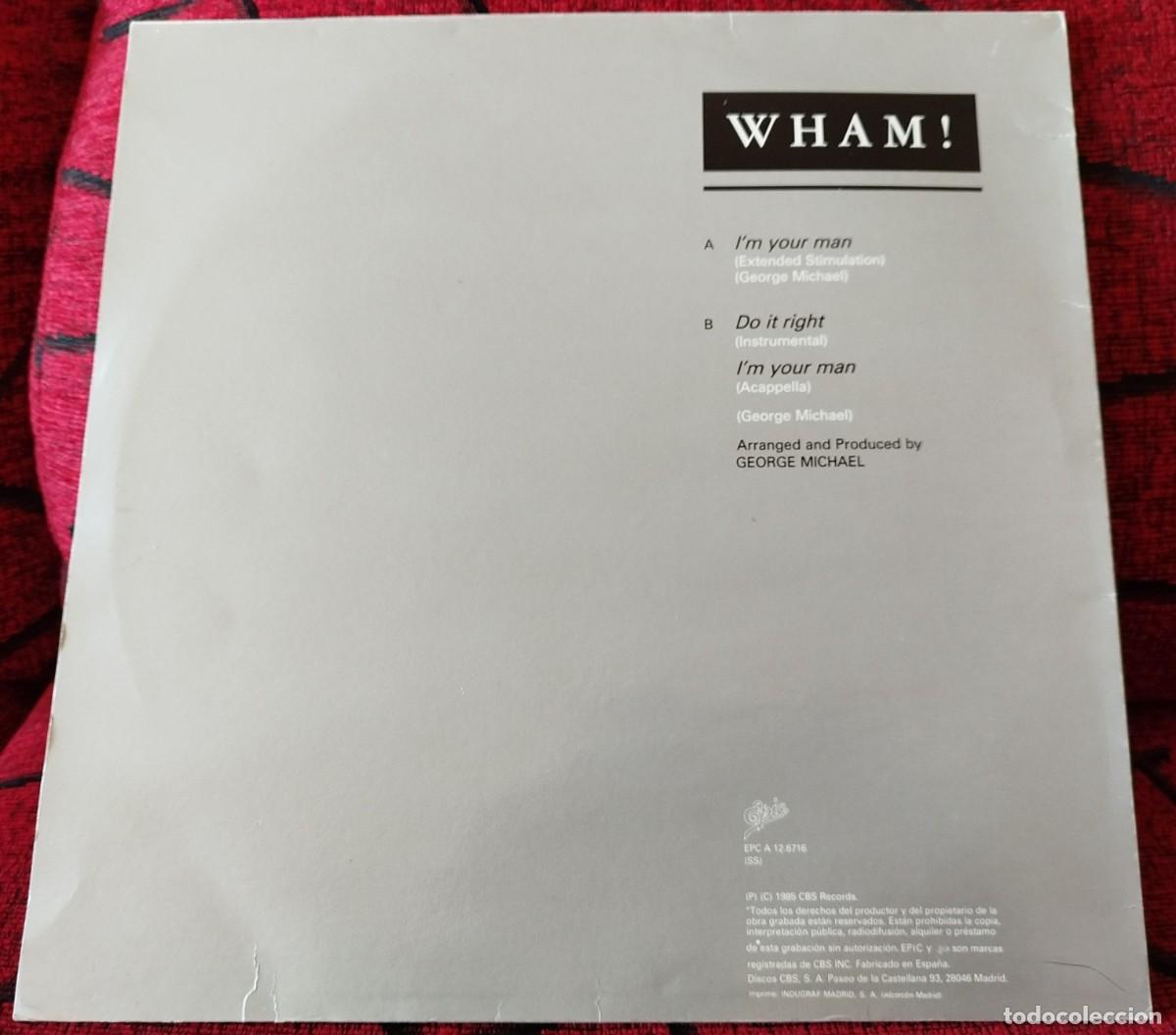 Discos de vinilo: WHAM! ** Im Your Man ** MAXI SINGLE VINILO 1985 - Foto 2