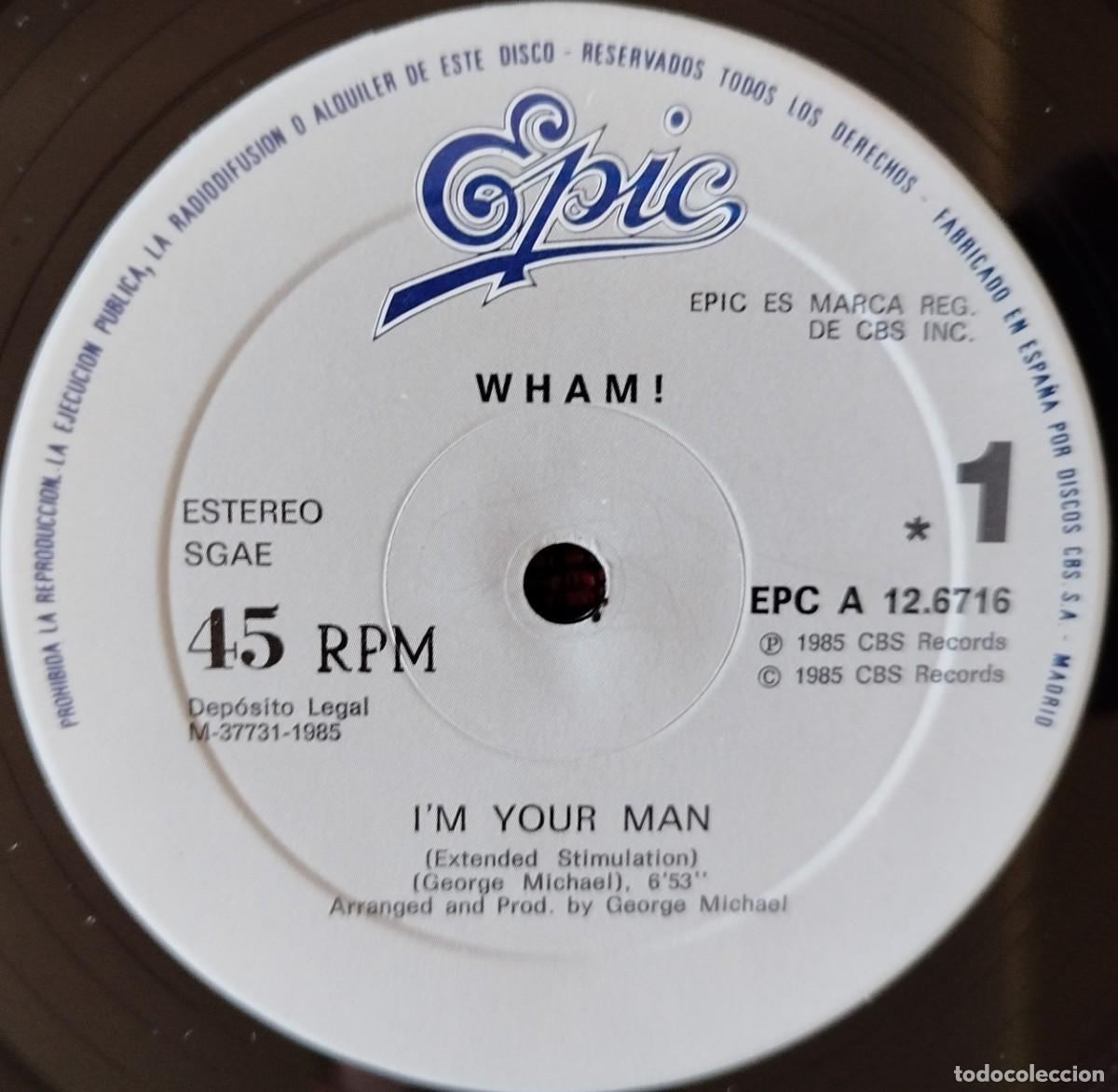 Discos de vinilo: WHAM! ** Im Your Man ** MAXI SINGLE VINILO 1985 - Foto 3