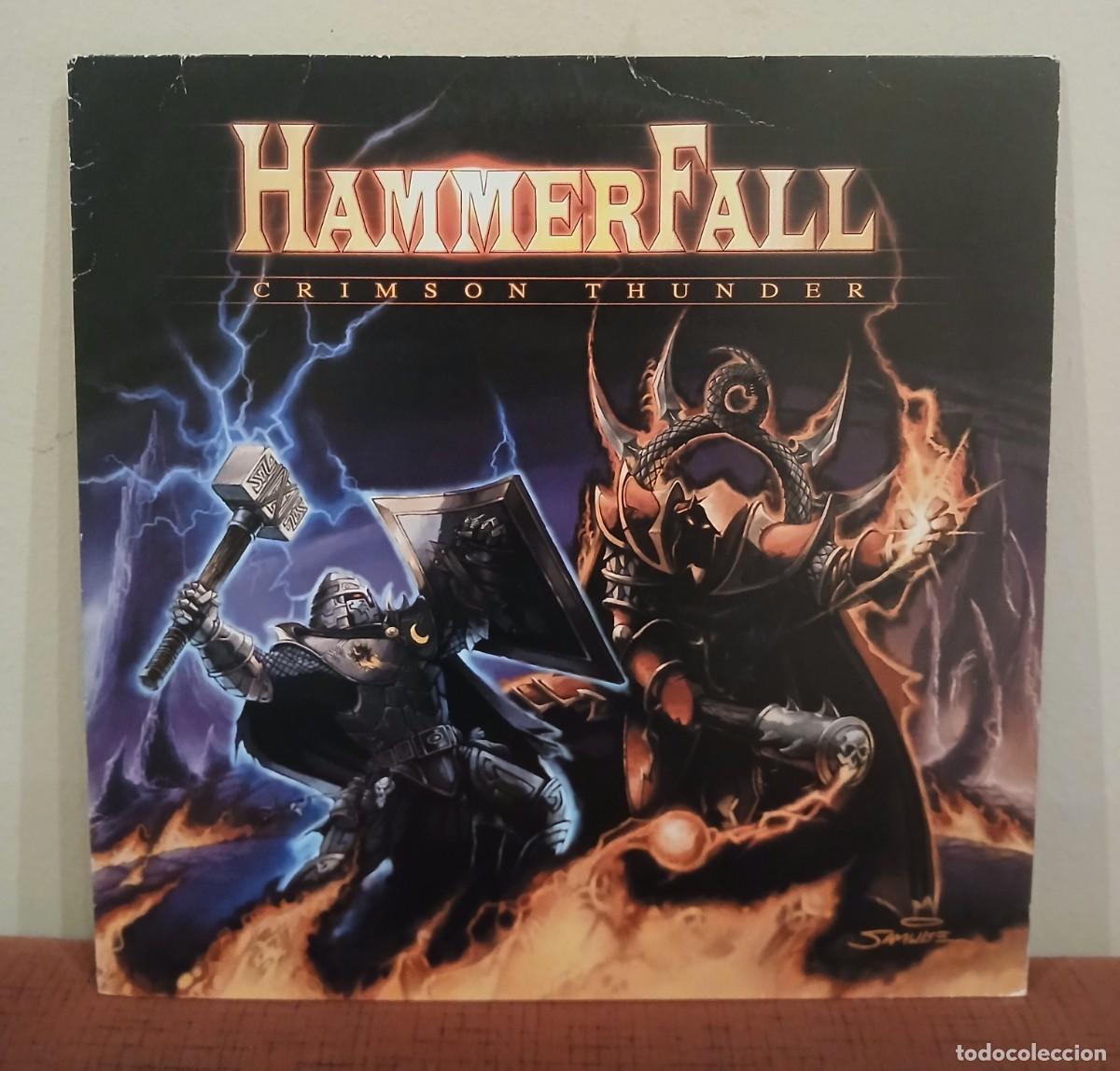 Discos de vinilo: VINILO CRIMSON THUNDER - LP DE HAMMERFALL COMO NUEVO - Foto 1