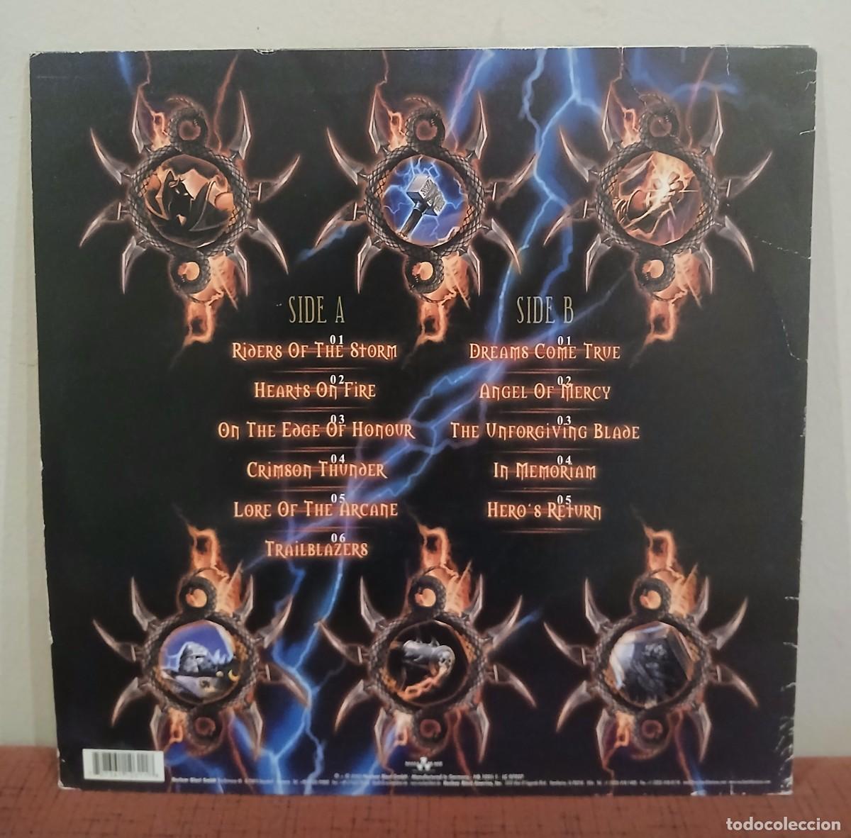 Discos de vinilo: VINILO CRIMSON THUNDER - LP DE HAMMERFALL COMO NUEVO - Foto 2