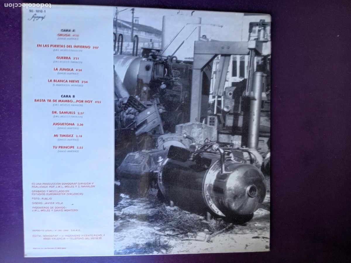 Discos de vinilo: Dr. Samuels - LP SONOGRAF 1992 - TECHNO, ELECTRONICA, DISCO 90S - SIN USO - Foto 2