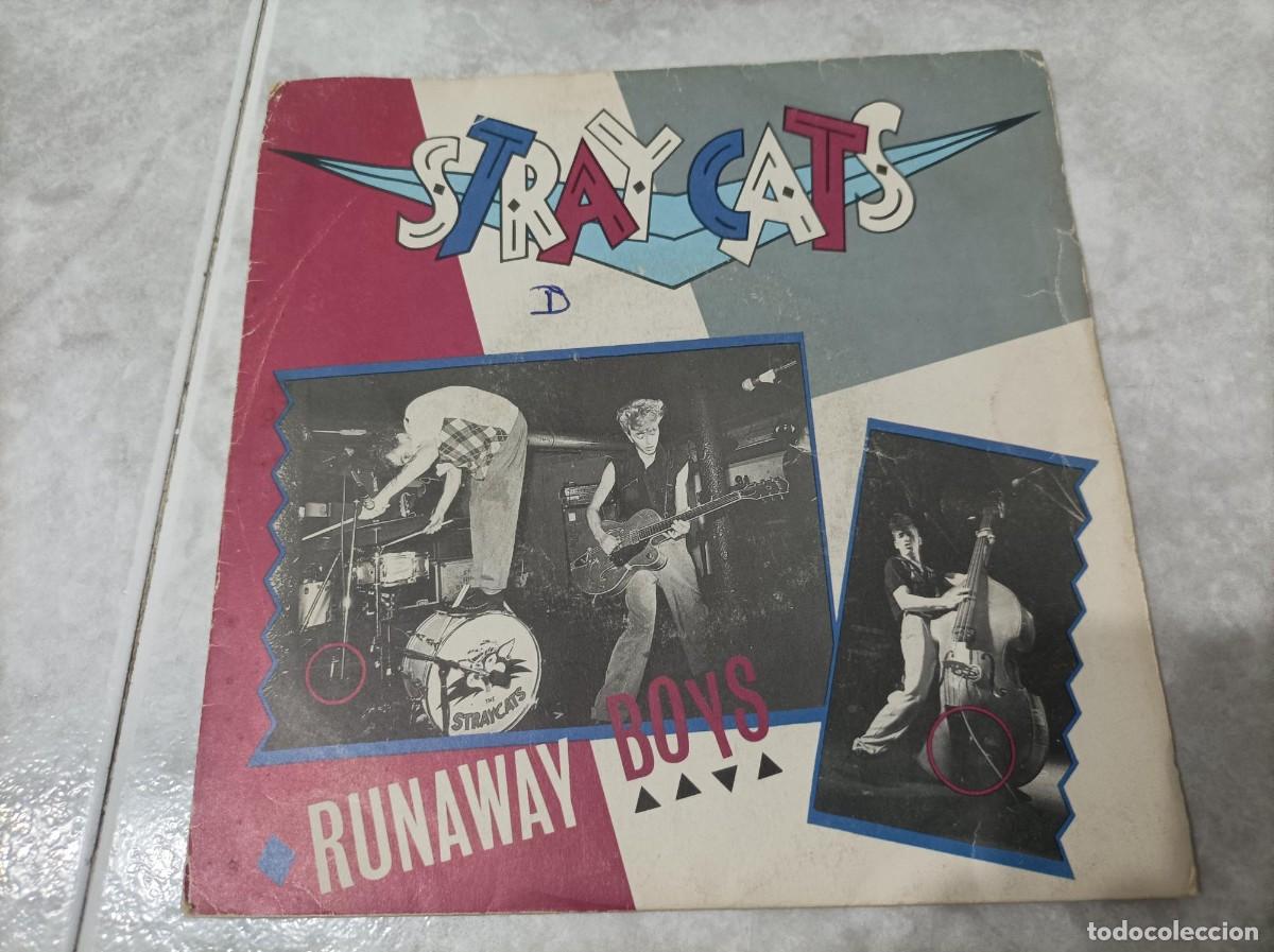Discos de vinilo: Stray Cats runaway boys single - Foto 1