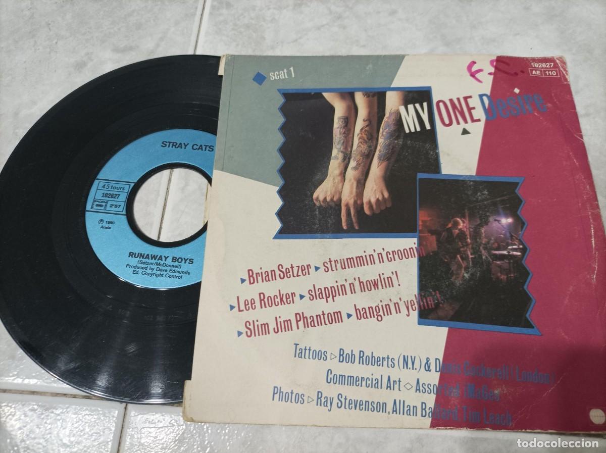 Discos de vinilo: Stray Cats runaway boys single - Foto 2