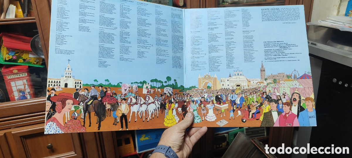 Discos de vinilo: LP VINILO CANTORES DE H&Iacute;SPALIS GENTE GUENA - Foto 2