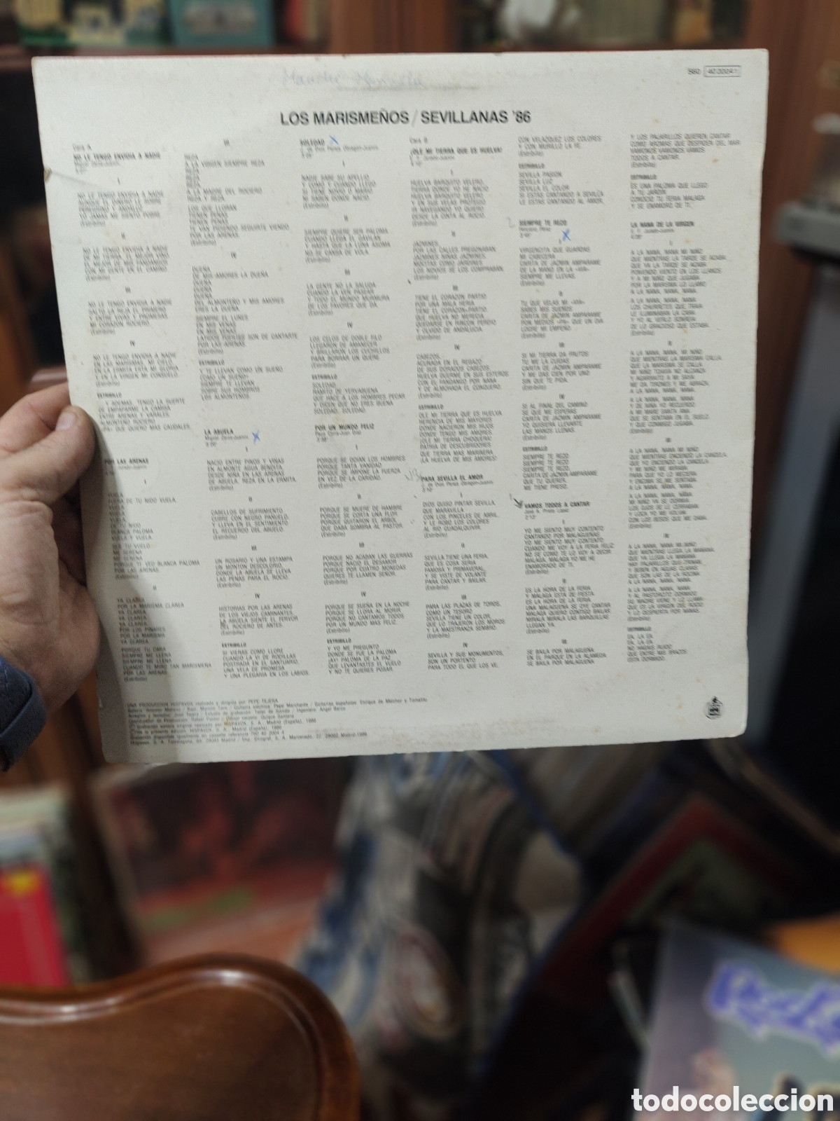 Discos de vinilo: DISCO VINILO LOS MARISME&Ntilde;OS POR LAS ARENAS - Foto 2