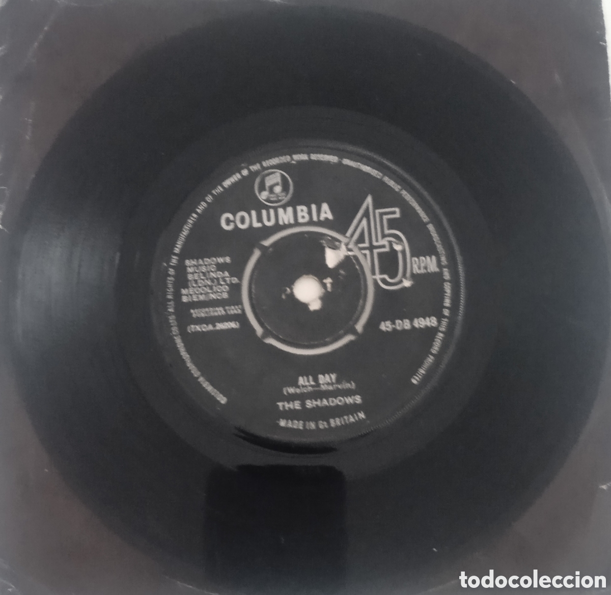 Discos de vinilo: THE SHADOWS - Dance on! (1963) single - Foto 4