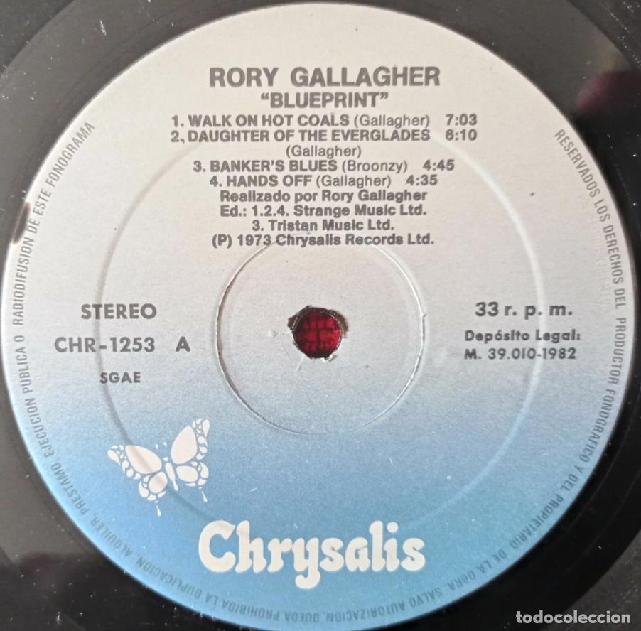 Discos de vinilo: RORY GALLAGHER ** Blueprint ** VINILO LP REEDICION 1982 - Foto 3